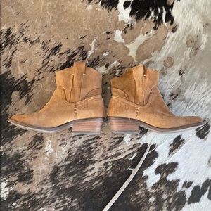 Suede Western Booties